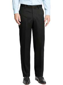 Men's Cozy Expandable Waist Dress Pants| Stretch Weave Work-To-Weekend Pants - Purple - View 6