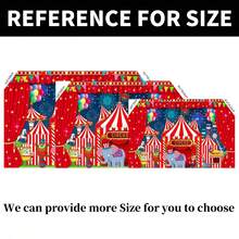 1 Stück Zirkus Hintergrundplane, Karneval Dekoration Zirkus Hintergrund geeignet für Geburtstags Party Fotografie Hintergrund Karneval Themen Party Dekoration - Verschiedenfarbig - Übersicht 5