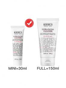 Kiehl's [Mini] Ultra Facial Cleanser 30ml / A Gentle Facial Cleanser For All Skin Types / It Helps Remove Dirt And Debris Without Stripping Skin Of Essential Moisture. In Addition To Dissolving Excess Oil And Dirt, This PH-Balanced Cleanser Helps Maintain Skin's Natural Balance And Protection Barrier.