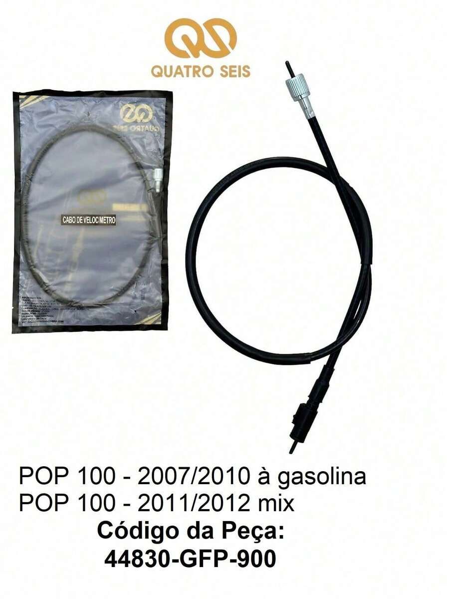 Cabo Velocímetro Pop 100 2007/2012 - Preto - Visão 1