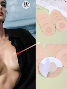 2pcs Transparent Oval Shaped Silicone Shoulder Pads, Adhesive Yoga/Running/Party/Swimming Shoulder Support Enhancer, Soft Reusable Shoulder Lift Pads, Invisible Seamless Shoulder Pads For Dresses, Shirts, Jackets, Suitable For Men And Women