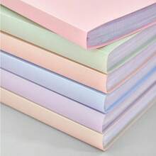 WWFW 100-Page A4 Transparent File Folder, Student Document Organizer, For Storing Study Materials, Test Papers And Random Cover Cards (Multiple Page Options) - Pink - View 5