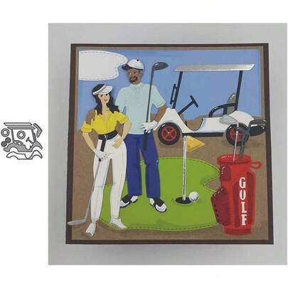 Golf Tools Metal Die Cuts,Cutting Dies For Card Making ,Embossing Dies For Scrapbooking, DIY Album Paper Cards Art Craft Decoration