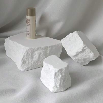 石膏石摄影装饰道具桌面网红摆件静物产品摄影背景石 - 适用于客厅、卧室、婚礼、派对、圣诞节、万圣节、复活节、感恩节、节日、生日、乔迁之喜的完美礼物、优雅设计、房间装饰