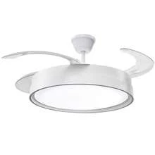Ventilador de Techo con Luz LED 70W, Motor DC Silencioso, 6 Velocidades, 3 Colores de Luz, Función Reversible - Clásico - Ver 1