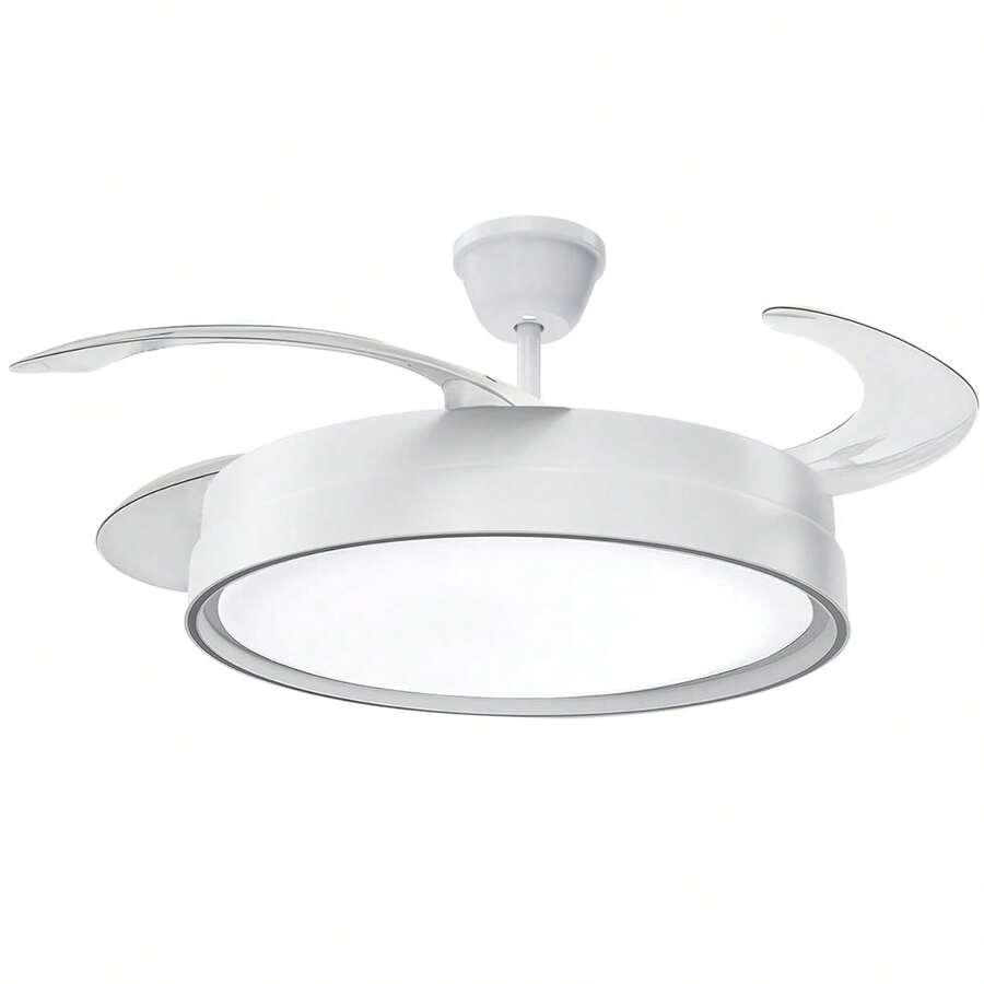 Ventilador de Techo con Luz LED 70W, Motor DC Silencioso, 6 Velocidades, 3 Colores de Luz, Función Reversible - Clásico - Ver 1