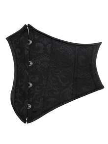 1 件女士塑身束身衣腰带，紧身收腹腰部训练器万圣节女士配饰西部牛仔女牛仔乡村装复古黑色腰带女士束身衣腰带，腰部训练器腰部塑形，瘦腰收腹 - 黑色 - 查看 3