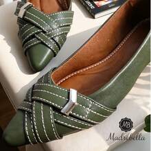 Women Flats - 軍綠色 - 查看 1