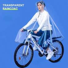 1 Piece Dedicated Raincoat For Chauffeurs, Foldable Electric Scooter Transparent Rain Poncho, Extra Thick And Large Full-Body One-Piece Raincoat