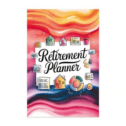 1PC Reirement Planner, Retirement Life Planning Book, Retirement Monthly Financial Plan Book