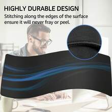 1pc Large Mouse Pad Black Simple Clean Gaming Mouse Pad Available In 5 Size