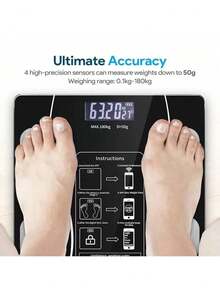 USB Bluetooth Bioimpedance Scale Body Measurement Via App Up To 140kg Weight Small Domestic Scale - LYDZC-usb-therefore - View 6