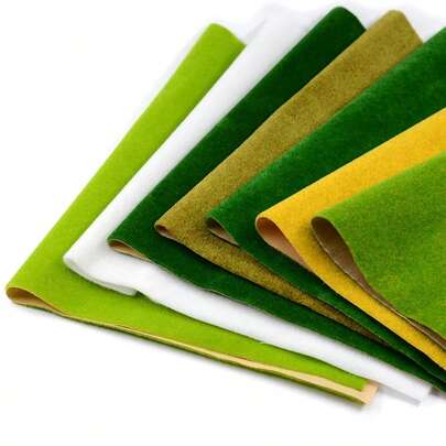 25x25厘米人造草坪垫，植绒款，适用于DIY圣诞场景装饰和人造草坪花园装饰