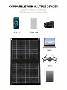 30-50W 便携式太阳能充电器，可折叠，带 USB 接口，通用充电，36V 电压，适用于手机及配件的太阳能电源，露营装备 - 彩色 - 查看 10