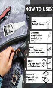 Viomis Glass Glue, 30g, Instant Strong Bond For Glass, Acrylic, Waterproof, Dries Clear, Quick Curing, Ideal For Craft, Jewelry, Rhinestone, Crystal, Mirror, Glasses - MàuA - Xem 5