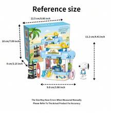 史努比街景系列-餐车&小商店迷你街景微积木套装、趣味玩具&装饰品；快来和史努比一起开店吧！ - 彩色 - 查看 5