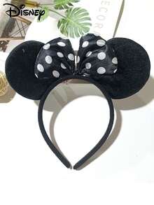 Disney 1Pc Disney Minnie Mouse Headband Polka Dot Bow Hairband Cute ...