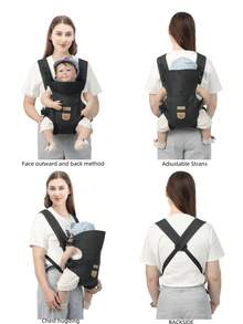 2-In-1 Lightweight Baby Carrier, Front Facing & Back Carrying, All Season Use