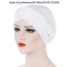 1 Stück handgefertigter geflochtener Haarband Turban für Frauen, afrikanischer Stil Kopftuch, Haarpflege Kappe geeignet für den täglichen Gebrauch
