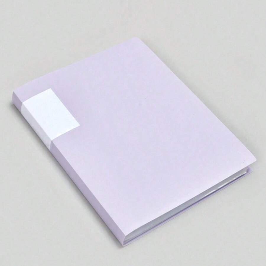 WWFW 100-Page A4 Transparent File Folder, Student Document Organizer, For Storing Study Materials, Test Papers And Random Cover Cards (Multiple Page Options) - Purple - View 1