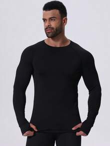 Winter Thermal Underwear Set For Fitness, Outdoor Sports, Hiking, Hunting, Skiing - Includes Fleece Thermal Shirt, Compression Tights, Long Sleeve T-Shirt, Pants For Running, Basketball, Cycling, Men