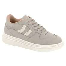 Moleca Casual Women's Retro Nubuck Stylish Sneakers New Release - Xám - Xem 1