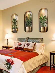 3pcs Flower Pattern Wall Sticker,Stickers,Wall Decal, Vinyl Decal For Home Decorations,Spring Decoration Items Refresh Your Home,Rama Decoration Stickers Gifts Birthday Graduation - Multicolor - View 10