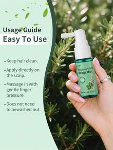 2 peças/Conjunto Conjunto de Cuidados com o Couro Cabeludo Spray para Couro Cabeludo de Alecrim e Esfoliante para Couro Cabeludo, Esfoliante Shampoo para Couro Cabeludo de Alecrim, Tratamento para Couro Cabeludo 2 em 1 com Óleo de Menta para Fortalecer Cabelos Fracos e Quebradiços