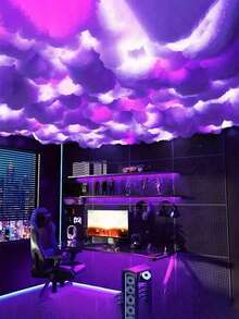 DIY Thunder Cloud Light, 3D Lightning Cloud Colorful Atmosphere Night Light, DIY Creative Cloud Lights, Gaming Room Club Bar DJ Party Light