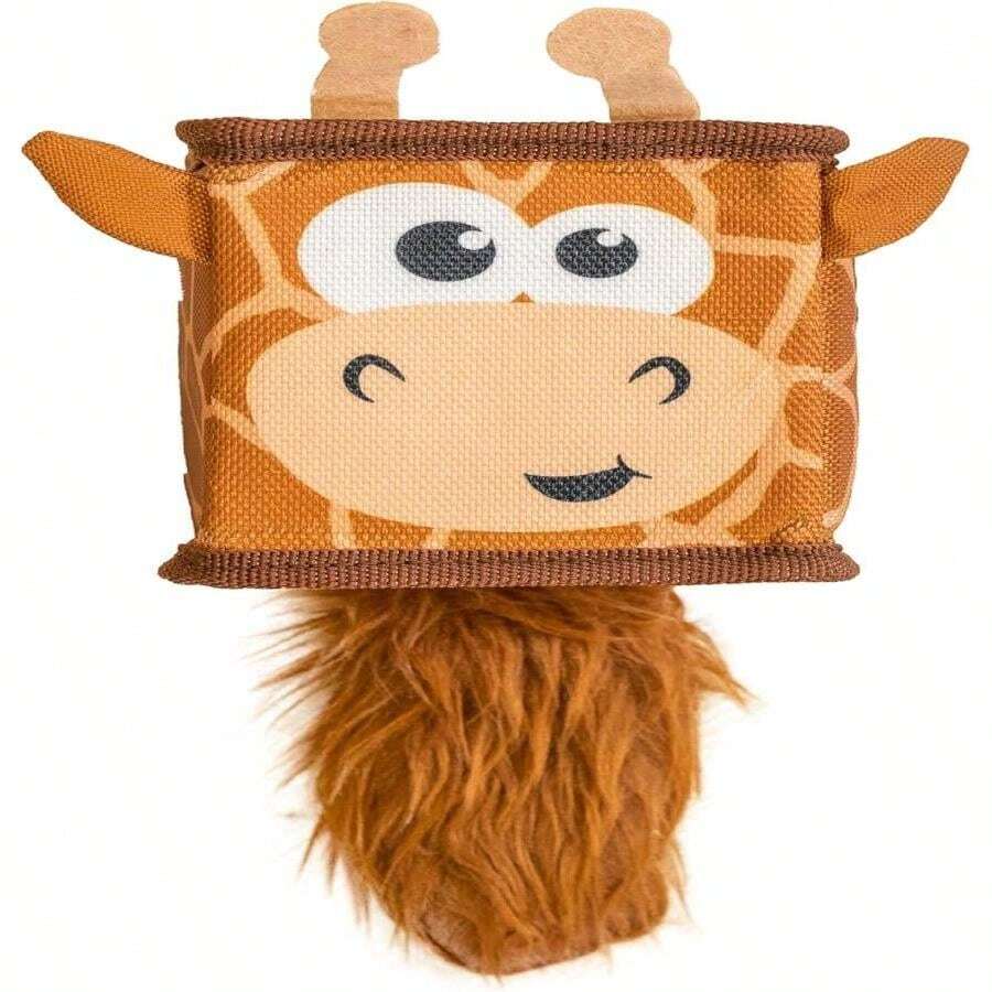 Outward Hound Fire Biterz Turtle Plush Firehose Material Interactive Dog Toy, Medium - ColorA - 查看 1