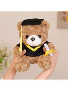 25 厘米/9.84 英寸可爱毕业学士制服泰迪熊和圣诞风格泰迪熊，柔软毛绒动物，适合小孩的房间装饰以及适合家人和朋友的特殊圣诞节、毕业典礼、生日、新年、母亲节礼物 - 彩色 - 查看 5