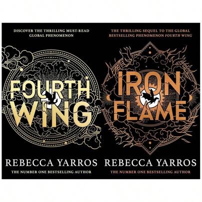 The Empyrean Series 2 Books Collection Set By Rebecca Yarros (Fourth Wing, Iron Flame)