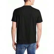Camiseta con Estampado de Tiburón Ballena "Diving With Whale Sharks", Camiseta Casual y Cómoda para Hombre, Top de Manga Corta para Actividades Diarias de Verano - Negro - Ver 2