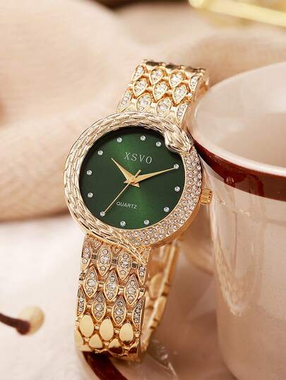 1pc Adorable Casual Kawaii Niche Candy Fashionable Rhinestone Quartz Watch, Suitable For Teenagers And Students, Halloween Gift, Birthday Gift, Thanksgiving Gift, Autumn Gift, Year-End Promotion