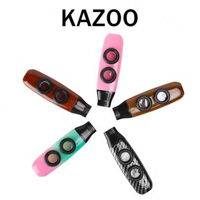 1 支专业卡祖笛，多种颜色可选，易于学习，包含 3 个额外膜，音高可调，适合吉他、尤克里里、小提琴、钢琴伴奏，适合初学者和专业人士、成人/音乐爱好者，也是一件很棒的节日礼物