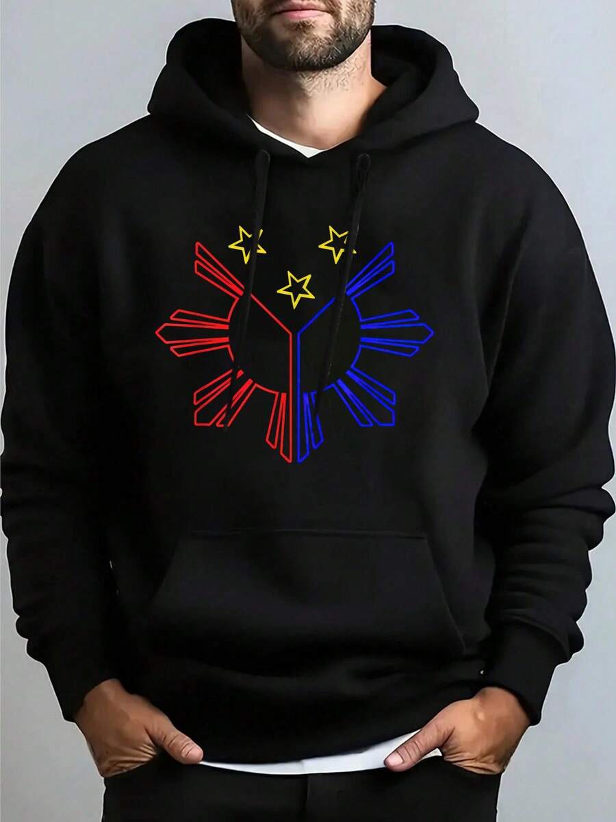 Filipina Pinoy Culture Filipino Gift Philippines Hooded Sweatshirt Unisex Comfy Hooded Sweatshirt, Streetwear Style, Daily Wear Tops - màu đen - Xem 1