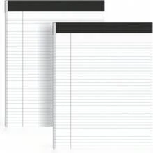 2 Pack Of Legal Pads 8.5 X 11 College Ruled Writing Pads 8.5 X 11.75 Notepad 30 Sheets Per Note Pads Notebook Study Back 8x11 Pads Of Paper WKWF - 2 Pack College Ruled - View 2