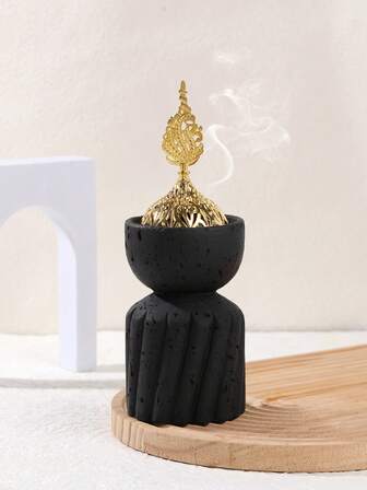 1 st/1 set rökelsebrännare och aromdiffusor i islamisk design/islamisk konst i harts. Bakhoorbrännare från mitten av århundradet, juldekorationer, festdekorationer, familjefestdekorationer, födelsedagsfestdekorationer, alla hjärtans dag-dekorationer, evenemangsdekorationer, B&B/hotelldekorationer, vackra rumsdekorationer