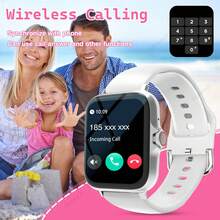 Children's Smart Watch With Wireless Calling, Message Reminders, Multi-Sport Mode, Shutter Control, Calculator, Calendar And Other Practical Functions, Silicone Strap, Is The Perfect Holiday Gift For Children - 彩色 - 查看 8