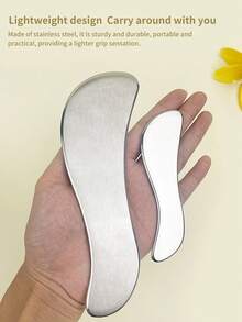 INYUSUN 1 件/2 件不锈钢筋膜工具套装，软组织释放刀按摩工具，便携式实用迷你 S 形刮痧板，面部刮痧板，可用于放松面部、颈部、腿部、背部和全身的肌肉和筋膜 - 彩色 - 查看 4