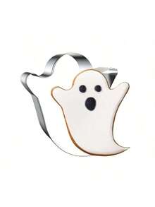 万圣节饼干模具套装 - 1 件不锈钢烘焙模具南瓜、幽灵、女巫帽、蝙蝠、猫饼干模具节日装饰派对用品 - 彩色 - 查看 10