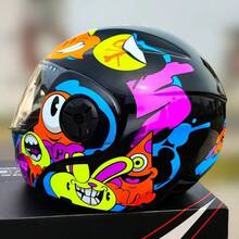 Casco Moto  Abatible Infantil Certificado Niña Niño - Negro1 - Ver 9