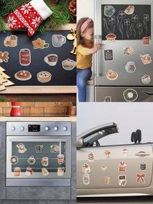 Zestawy naklejek świątecznych 50-100 szt. – wielokrotnego użytku, samoprzylepne naklejki winylowe – nadają się na butelki z wodą, laptopy, prezenty, okna, narty w różnych kształtach i kolorach – dekoracje na imprezę świąteczną, najlepszy wybór na Boże Narodzenie