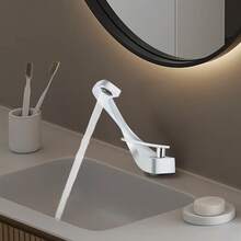 Temperature Display Faucet Bathroom Extendable, G1/2" Single Lever Mixer Faucet Faucet Bathroom Sink, Washbasin Faucet Bathroom - Silver - View 10