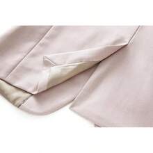 Mens Suit Slim Fit 1 Button 2 Piece Wedding Party Holiday Solid Color Tux Suits For Menhalloween - Cream - View 2