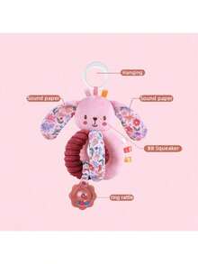 1 Đồ chơi xúc xắc cầm tay đa năng cho cả bé trai và bé gái, có gắn chuông báo động cho bé vào xe đẩy, có chuông báo động và giấy báo động, thích hợp làm quà tặng cho trẻ sơ sinh - Nhiều màu - Xem 6