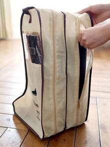 1 bolsa de zapatos estilo coreano para botas y zapatos, una cubierta antipolvo visible para botas. Adecuada para el almacenamiento de zapatos en el hogar, protección contra el polvo y transporte portátil. Permite la clasificación estacional, lo que facilita los viajes. Buena transpirabilidad/Ligero y conveniente/A prueba de insectos y antipolvo/Estructura ligera. Adecuado para el hogar, el trabajo, la escuela, el aire los viajes. Organizador de viaje, bolsa con cordón para zapatos, cubierta antipolvo para hombres y mujeres, cubos de embalaje, artículos esenciales para viajes, artículos esenciales para cruceros, artículos esenciales para vacaciones