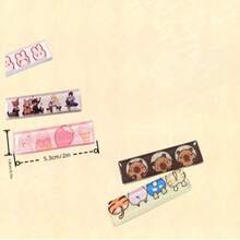 1pc Customized Phone Grip Stand, Foldable Metal Compact Slouchy Desk Phone Holder, Fashionable! - Multicolor - View 3