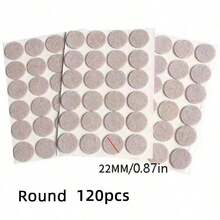 Juego de 72 piezas de almohadillas de fieltro para muebles - Almohadillas antideslizantes para patas de sillas para proteger pisos de madera dura, acabado metálico y protectores de piso - Beige neutro en múltiples tamaños