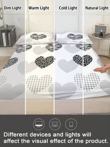 1 pieza Sábana ajustable con estampado de leopardo, ropa de cama, sábana ajustable, cubierta de colchón, protector de colchón suave y cómodo para el dormitorio, solo sábana ajustable, lavable a máquina - Multicolor - Ver 9